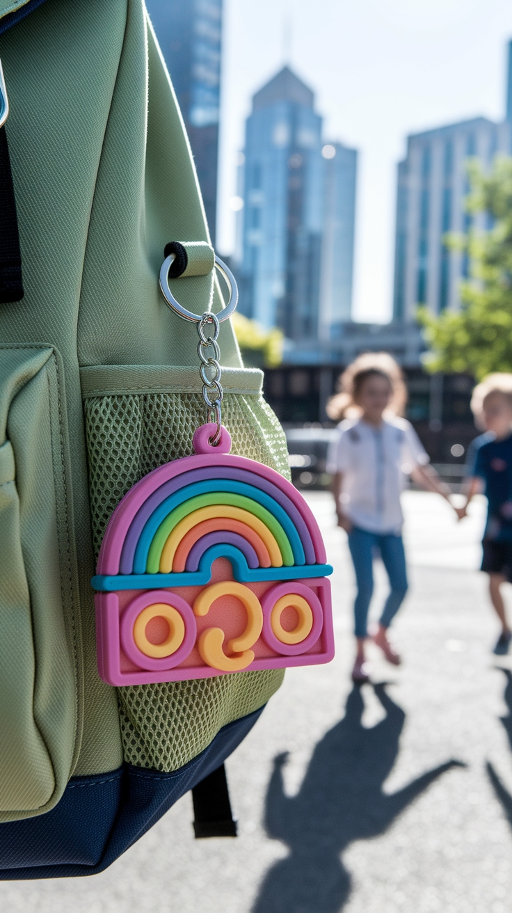 Stylish School Bag Keychain Ideas for Students outfit idea