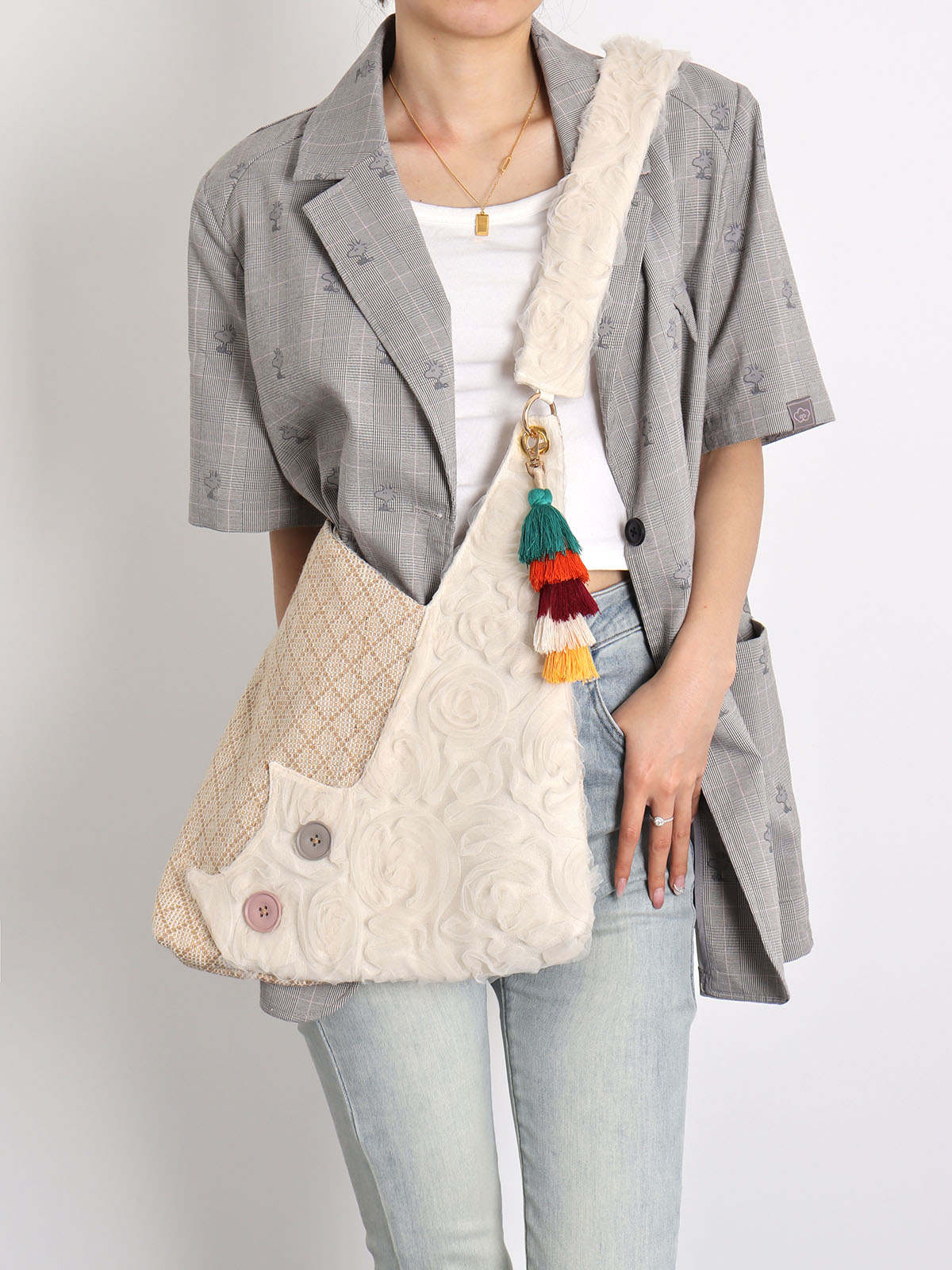 Seaside Vacation Cat Shoulder Crossbody Bag - Spring/Summer Style for Trendy Days Seaside Vacation Cat Shoulder Crossbody Bag - Spring/Summer Style for Trendy Days