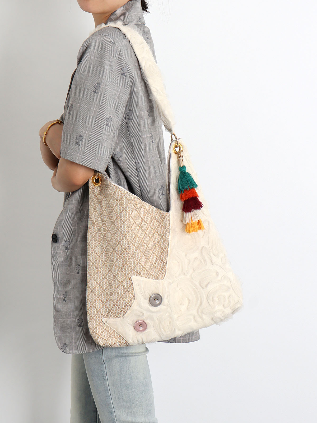 Seaside Vacation Cat Shoulder Crossbody Bag - Spring/Summer Style for Trendy Days Seaside Vacation Cat Shoulder Crossbody Bag - Spring/Summer Style for Trendy Days