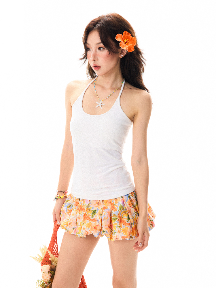 Sexy Girl Tank Top with Chest Pad for Women - Slim Fit Summer Versatile Crop Top, Y2K Style Sexy Girl Tank Top with Chest Pad for Women - Slim Fit Summer Versatile Crop Top, Y2K Style