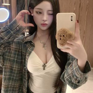 Sexy V-Neck Camisole with Built-In Padding - Spicy Girl Outerwear - Trendy Pure Desire Design