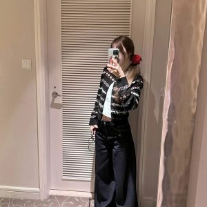 Sheepskin Blue French Bow Round Toe Ballet Flats for Women - Gentle Style Slip-On Flat Shoes