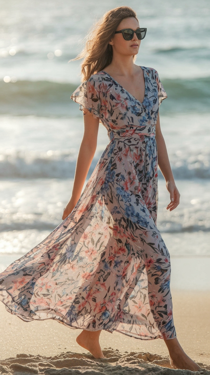 Short Sleeve Maxi Dresses: Comfort Meets Chic outfit idea