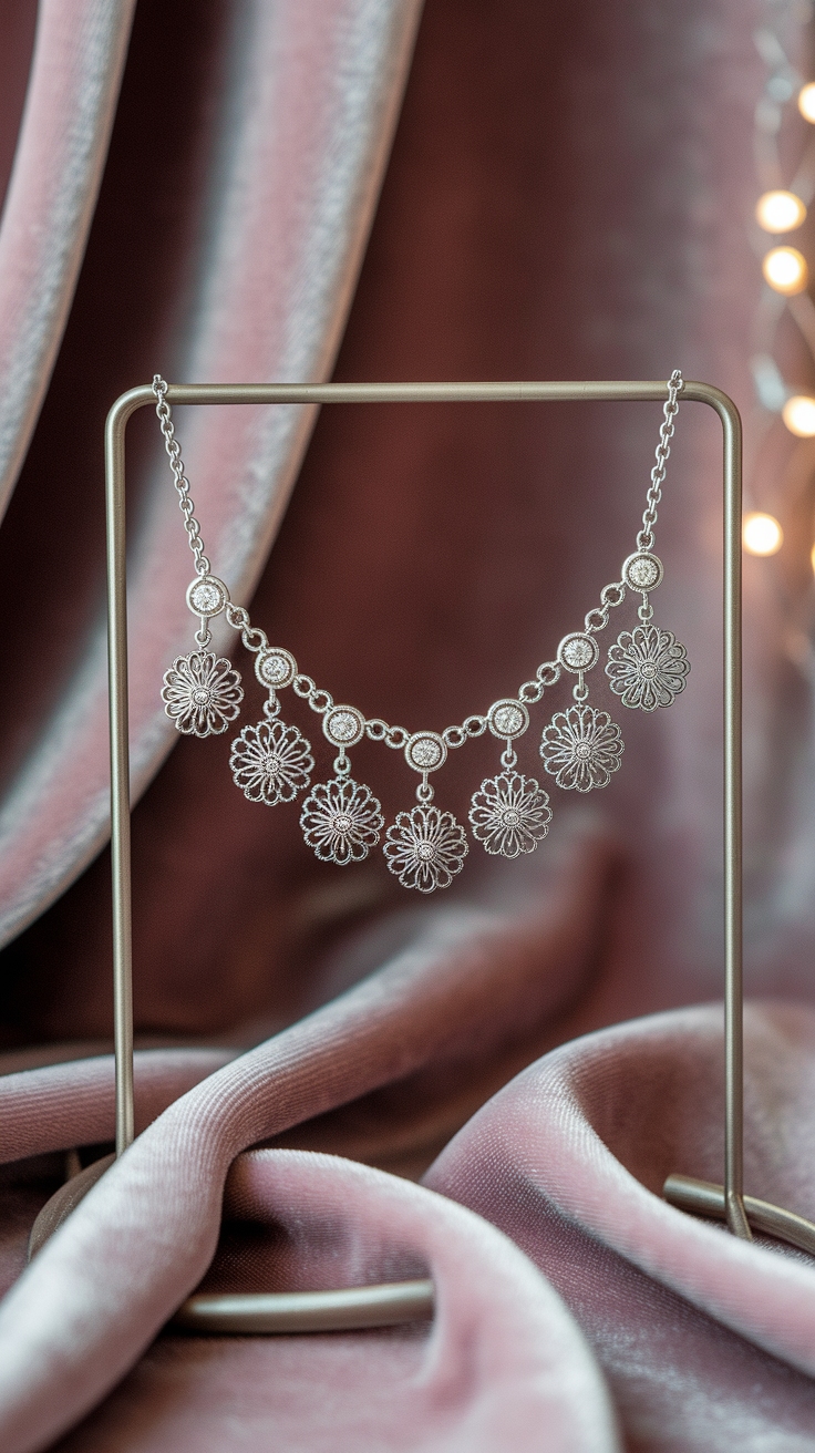 Creating Looks with a Silver Charm Necklace outfit idea