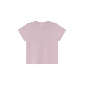 Simple Letter Embroidery Round Neck Short Sleeve T-shirt for Women - Elegant Versatile Summer Top 2025, Y2K Casual Fashion