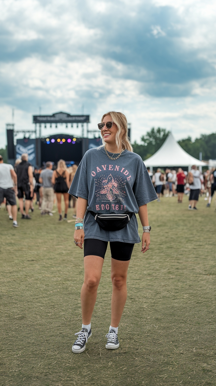 Simple Music Festival Outfits: Less is More outfit idea