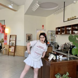 Slightly Chubby Casual Letter Print Short Sleeve T-Shirt Top for All Seasons - Summer Rhythm Style, Comfortable Everyday Wear