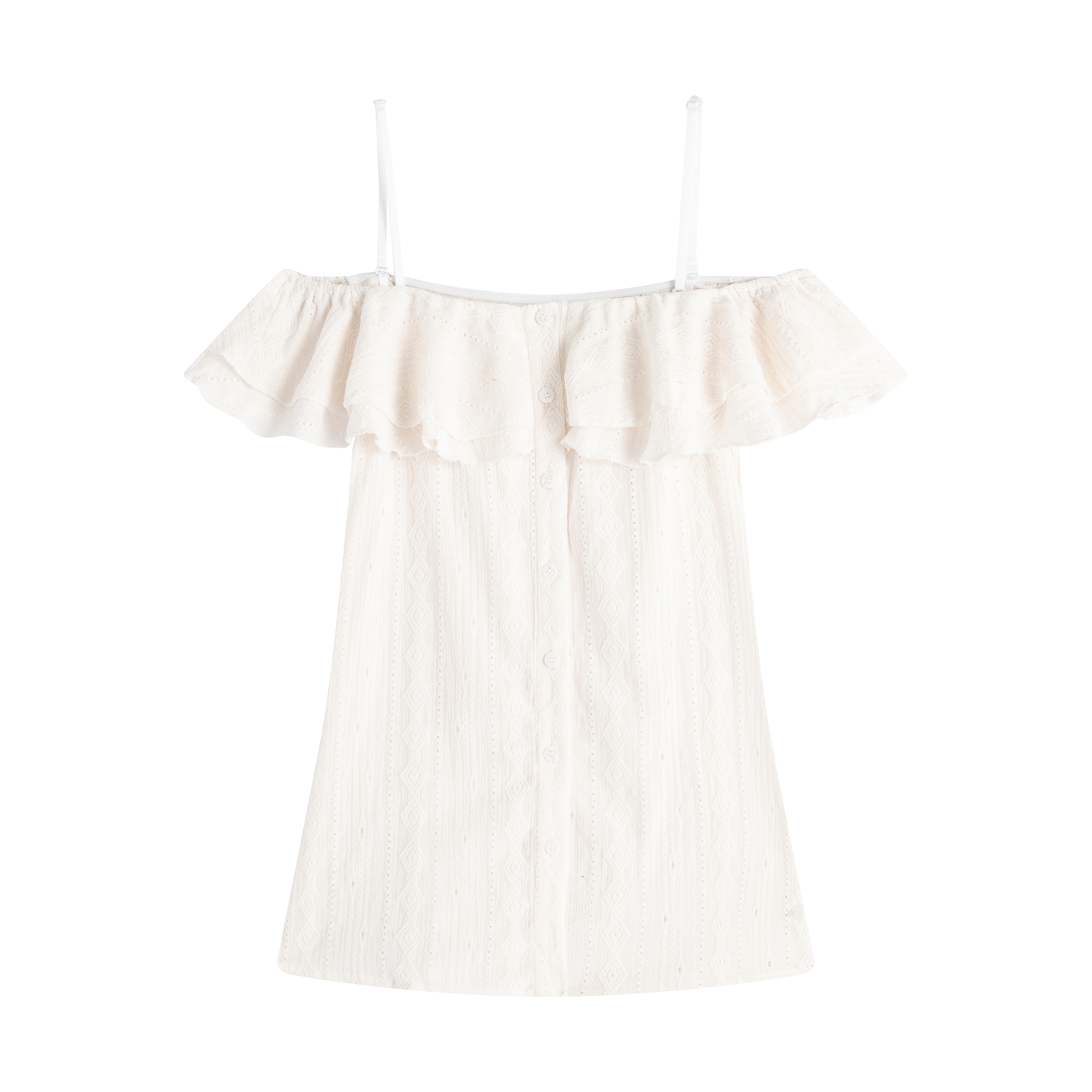 Slightly Chubby Cream Off-Shoulder Waist-Defining French Top for Y2K Style with Denim Mini Skirt