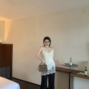 Slightly Flared Black Casual Suit Pants for Women - Comfortable Slim Fit for a Flattering Silhouette, Perfect for Everyday Wear