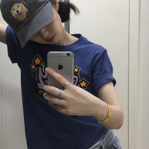 Slim-Fit Cartoon Pattern Short Sleeve T-Shirt for Women - Korean Niche Design, Summer Style, Pure Cotton Fashion Top