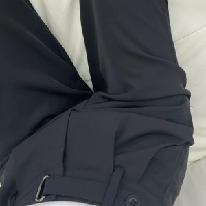 Slim-Fit Drape Trousers for Women - Summer Casual Pants for Pear-Shaped Figures, Plus Size, Straight-Leg Style