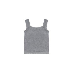 Slim-Fit Lace Edge Padded Camisole for Women - Summer Bow Sleeveless Top, Trendy Niche Design, Perfect for Casual and Y2K Style