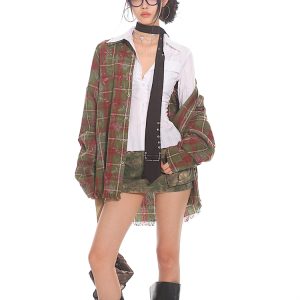 Slim Fit Striped Waist-Defined Shirt for Women - 2025 Summer Elegant Style, High-End Fashion, Clean and Neat Design