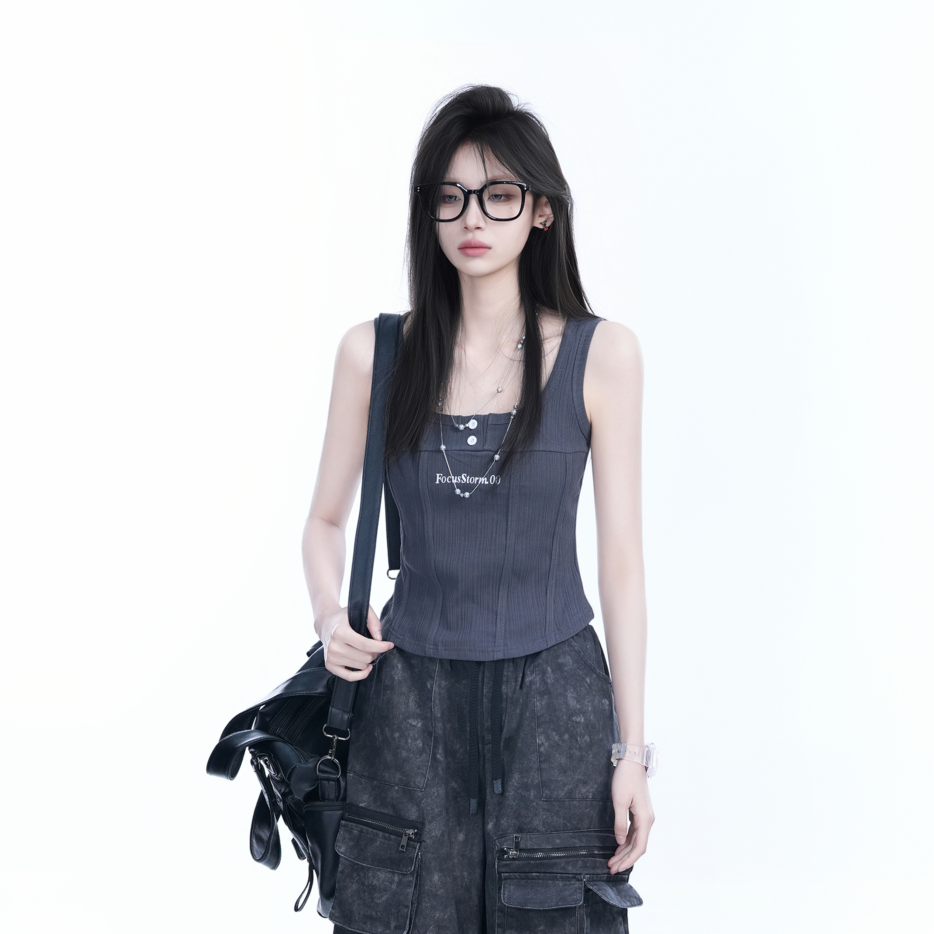 Slim Fit Summer American Style Sexy Girl Tank Top - Flattering Sports Top for Y2K and Casual Wear