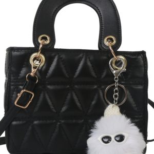 Small Diamond-Pattern Mini Bucket Bag for Women - Trendy Summer 2025 Crossbody Handbag for Commuting and Everyday Style