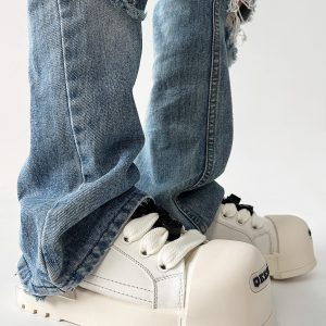 Smiley Face Sneakers for Men and Women, American High Street Chunky Shoes, Cute Mickey Design for Couples