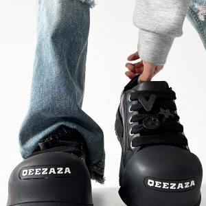 Smiley Face Sneakers for Men and Women, American High Street Chunky Shoes, Cute Mickey Design for Couples