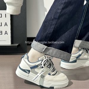 Smog Blue Board Shoes for Women - Breathable Soft Sole, Versatile Summer Style, Trendy Sports Footwear