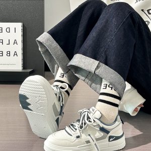 Smog Blue Board Shoes for Women - Breathable Soft Sole, Versatile Summer Style, Trendy Sports Footwear