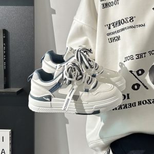 Smog Blue Board Shoes for Women - Breathable Soft Sole, Versatile Summer Style, Trendy Sports Footwear