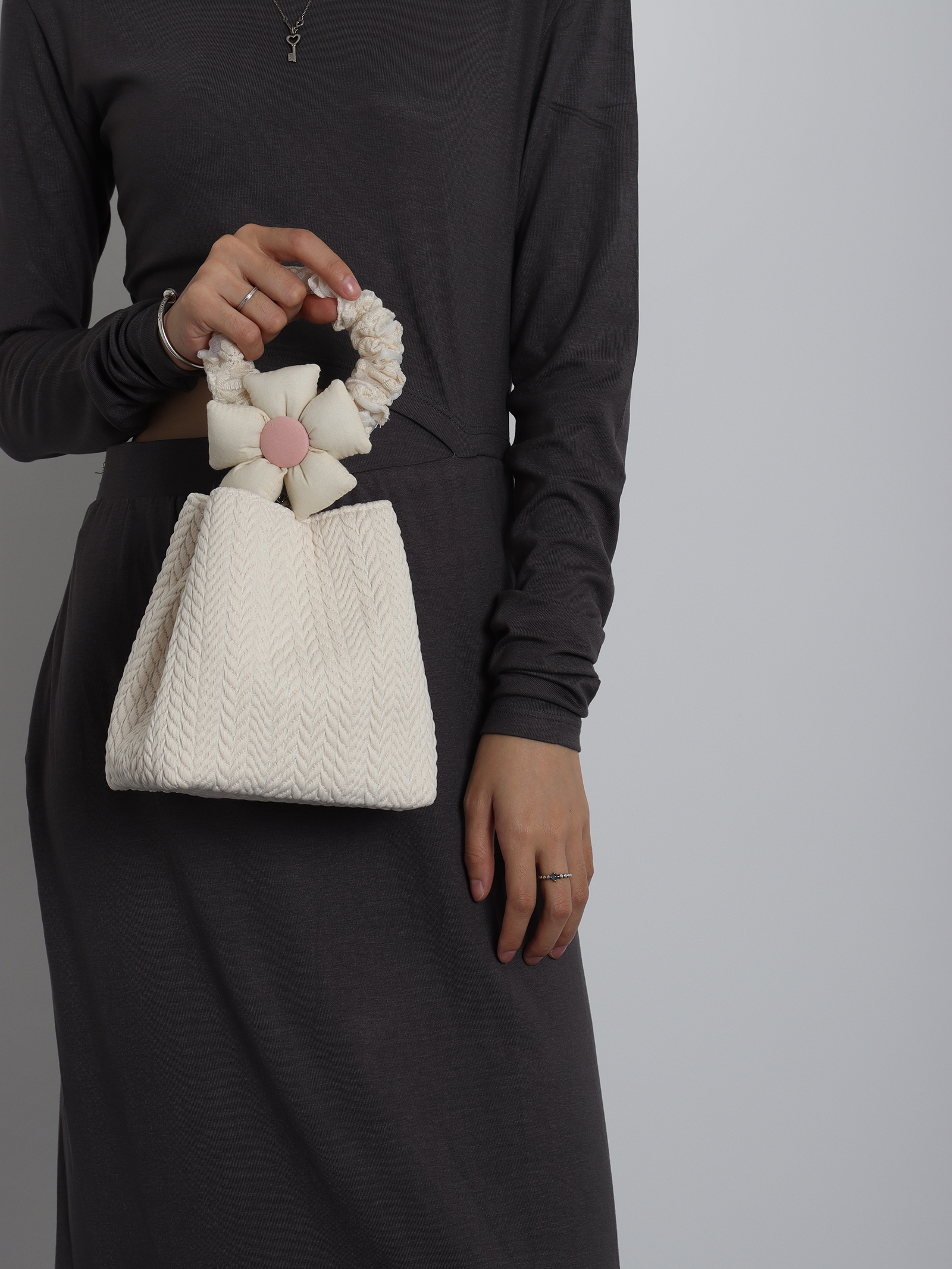 Soft Floral Woven Bucket Handbag - Cute 2024 Spring/Summer Crossbody Bag with Wheat Ear Design Soft Floral Woven Bucket Handbag - Cute 2024 Spring/Summer Crossbody Bag with Wheat Ear Design