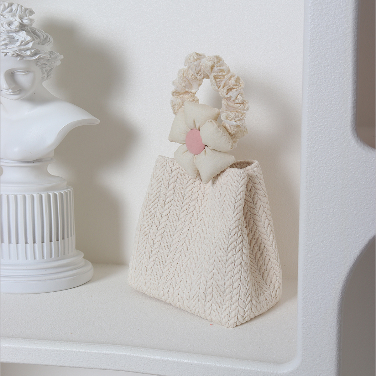 Soft Floral Woven Bucket Handbag - Cute 2024 Spring/Summer Crossbody Bag with Wheat Ear Design Soft Floral Woven Bucket Handbag - Cute 2024 Spring/Summer Crossbody Bag with Wheat Ear Design