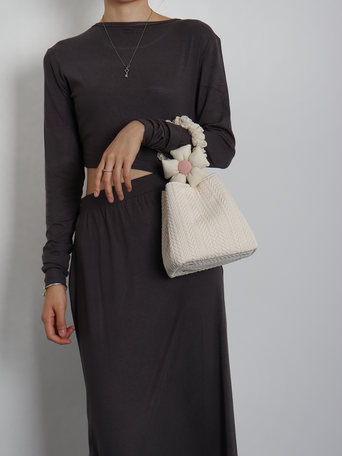 Soft Floral Woven Bucket Handbag - Cute 2024 Spring/Summer Crossbody Bag with Wheat Ear Design Soft Floral Woven Bucket Handbag - Cute 2024 Spring/Summer Crossbody Bag with Wheat Ear Design