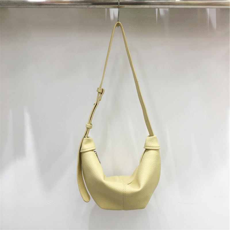 Soft Leather Casual Shoulder Crossbody Dumpling Bag - Niche INS 2025 Style, Lazy Horn Design for Effortless Chic Soft Leather Casual Shoulder Crossbody Dumpling Bag - Niche INS 2025 Style, Lazy Horn Design for Effortless Chic