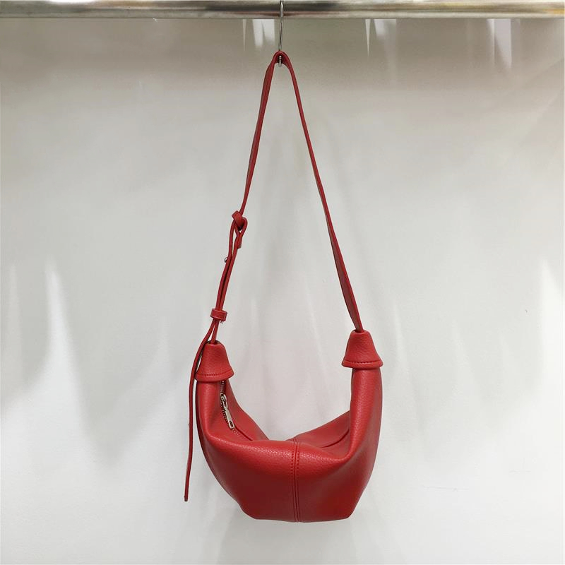 Soft Leather Casual Shoulder Crossbody Dumpling Bag - Niche INS 2025 Style, Lazy Horn Design for Effortless Chic Soft Leather Casual Shoulder Crossbody Dumpling Bag - Niche INS 2025 Style, Lazy Horn Design for Effortless Chic