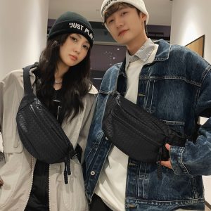 Soft Leather Crossbody Chest Bag - Versatile Casual Sports Waist Bag for Men - 2025 Spring Cycling Essentials