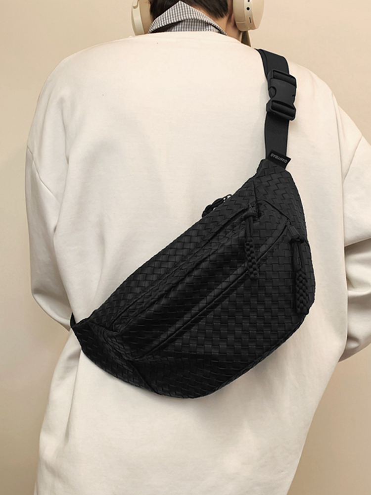 Soft Leather Crossbody Chest Bag - Versatile Casual Sports Waist Bag for Men - 2025 Spring Cycling Essentials Soft Leather Crossbody Chest Bag - Versatile Casual Sports Waist Bag for Men - 2025 Spring Cycling Essentials