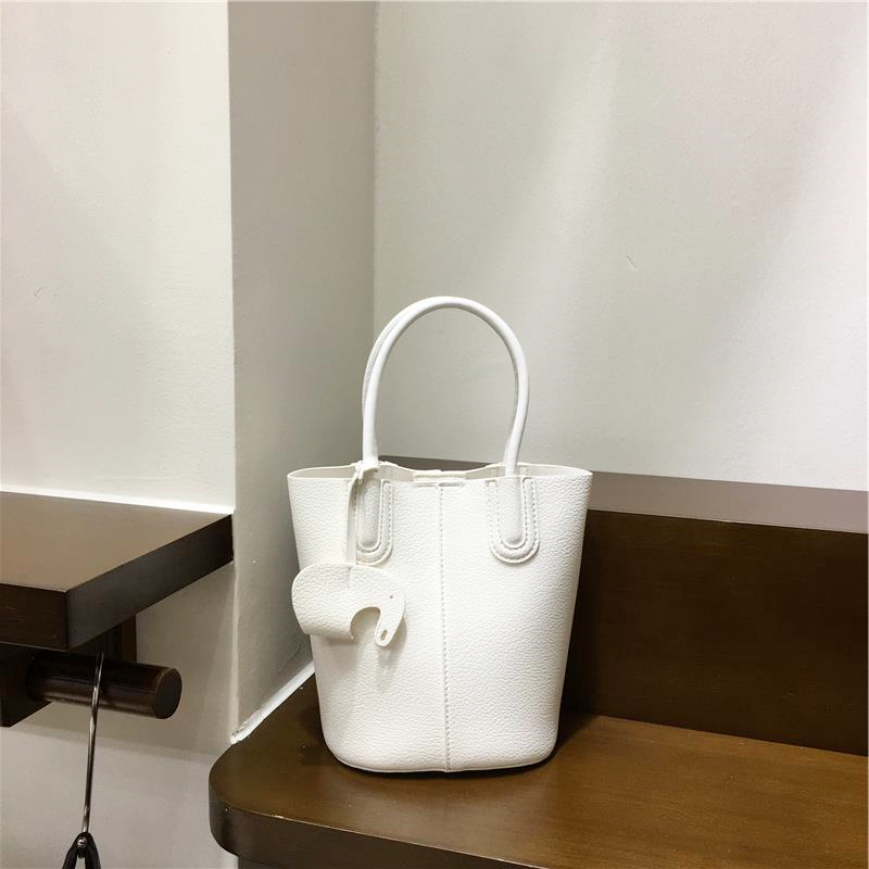 Soft Leather Fashion Tote Bucket Bag - Versatile Commuter Shoulder Crossbody Small Bag for 2025 Spring Style Soft Leather Fashion Tote Bucket Bag - Versatile Commuter Shoulder Crossbody Small Bag for 2025 Spring Style