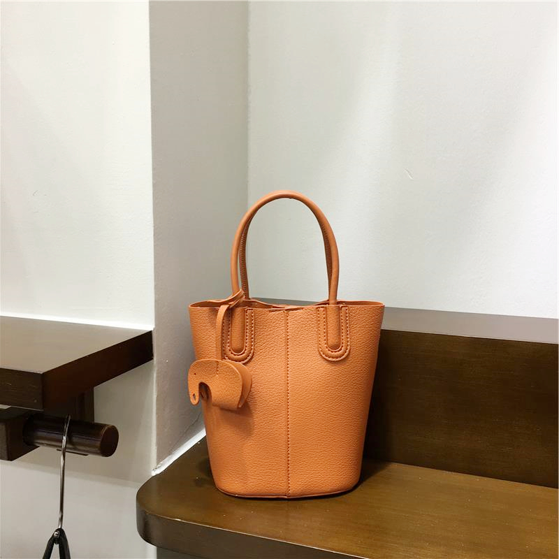 Soft Leather Fashion Tote Bucket Bag - Versatile Commuter Shoulder Crossbody Small Bag for 2025 Spring Style Soft Leather Fashion Tote Bucket Bag - Versatile Commuter Shoulder Crossbody Small Bag for 2025 Spring Style
