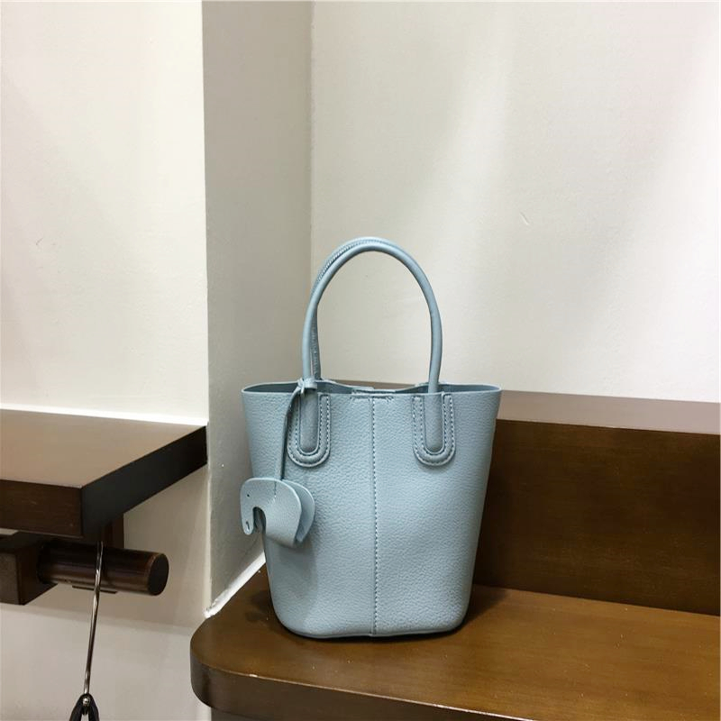 Soft Leather Fashion Tote Bucket Bag - Versatile Commuter Shoulder Crossbody Small Bag for 2025 Spring Style Soft Leather Fashion Tote Bucket Bag - Versatile Commuter Shoulder Crossbody Small Bag for 2025 Spring Style