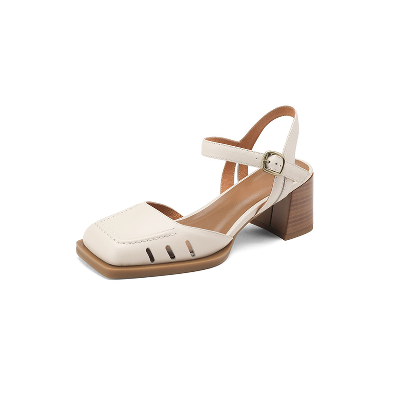 Soft Sole Italian-Style Sandals with One-Strap Buckle and Open Back - Comfortable Summer Footwear Soft Sole Italian-Style Sandals with One-Strap Buckle and Open Back - Comfortable Summer Footwear