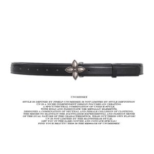 Spicy Girl Cross Heart Metal Thin Belt - Trendy Niche Accessory for 90s and Y2K Fashion Styles