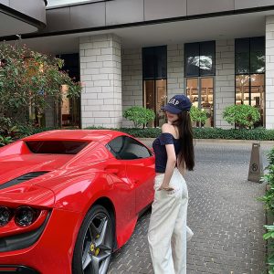 Spring Milk Flavored Jacquard Denim Pants for Women, High-End Slim Fit White Straight Leg Summer Trousers