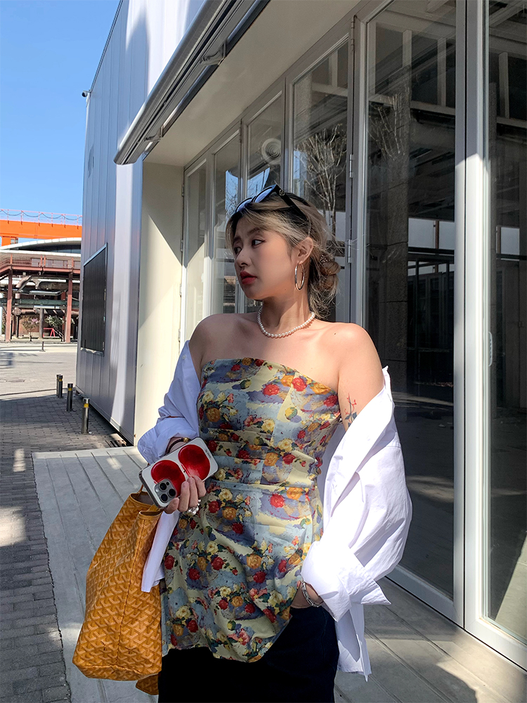 Spring Versatile Slimming Long Sleeve Shirt for Women with Unique Design - Trendy 90s Inspired Fashion Top Spring Versatile Slimming Long Sleeve Shirt for Women with Unique Design - Trendy 90s Inspired Fashion Top