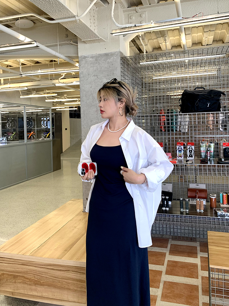 Spring Versatile Slimming Long Sleeve Shirt for Women with Unique Design - Trendy 90s Inspired Fashion Top Spring Versatile Slimming Long Sleeve Shirt for Women with Unique Design - Trendy 90s Inspired Fashion Top