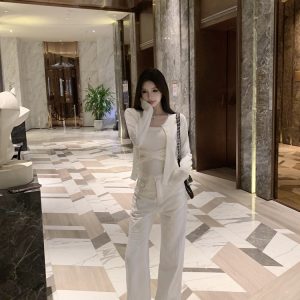 Strapless Slim-Fit Knitted Vest in Pure Desire Style - Trendy Y2K-Inspired Top for Effortless Chic Looks