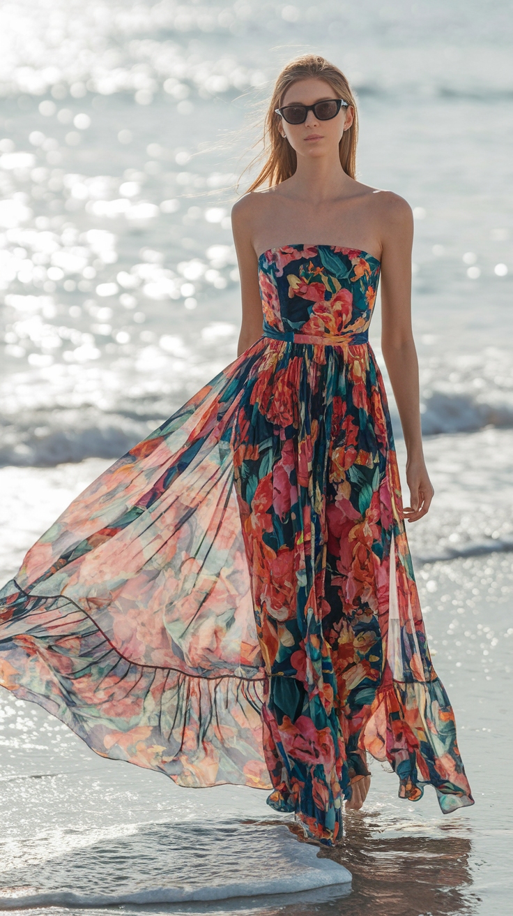 Strapless Maxi Dress: The Ultimate Summer Essential outfit idea