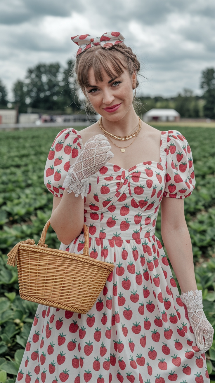 Strawberry Festival Outfits: Sweet and Stylish Choices outfit idea