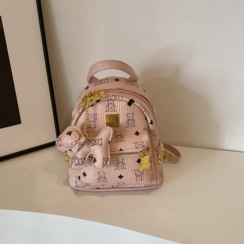 Stylish High-End Double Shoulder Backpack 2024 Women's Versatile Bag for School & Everyday Use, Trendy Maiduo Bear Design Stylish High-End Double Shoulder Backpack 2024 Women's Versatile Bag for School & Everyday Use, Trendy Maiduo Bear Design