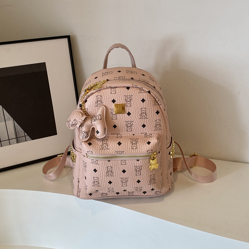 Stylish High-End Double Shoulder Backpack 2024 Women's Versatile Bag for School & Everyday Use, Trendy Maiduo Bear Design Stylish High-End Double Shoulder Backpack 2024 Women's Versatile Bag for School & Everyday Use, Trendy Maiduo Bear Design