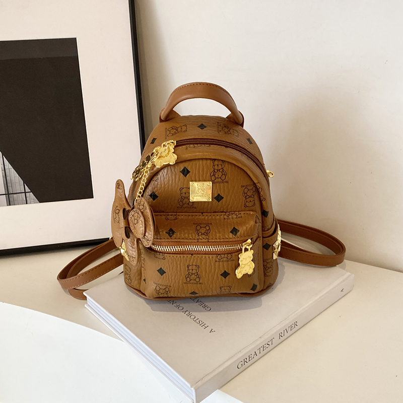 Stylish High-End Double Shoulder Backpack 2024 Women's Versatile Bag for School & Everyday Use, Trendy Maiduo Bear Design Stylish High-End Double Shoulder Backpack 2024 Women's Versatile Bag for School & Everyday Use, Trendy Maiduo Bear Design