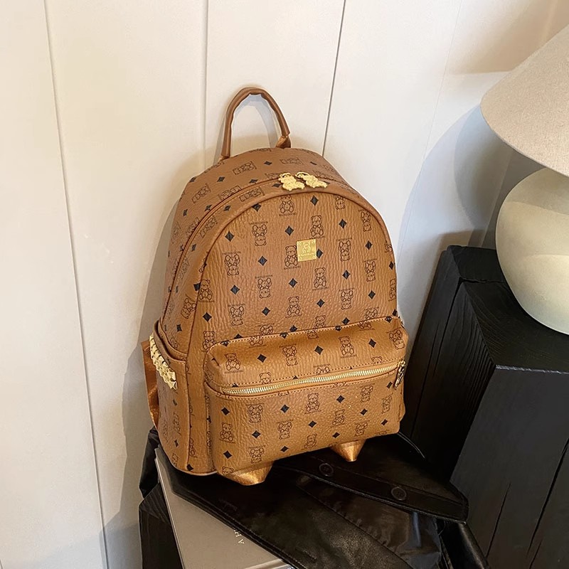 Stylish High-End Double Shoulder Backpack 2024 Women's Versatile Bag for School & Everyday Use, Trendy Maiduo Bear Design Stylish High-End Double Shoulder Backpack 2024 Women's Versatile Bag for School & Everyday Use, Trendy Maiduo Bear Design