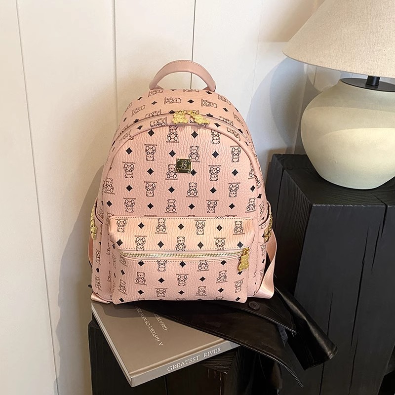 Stylish High-End Double Shoulder Backpack 2024 Women's Versatile Bag for School & Everyday Use, Trendy Maiduo Bear Design Stylish High-End Double Shoulder Backpack 2024 Women's Versatile Bag for School & Everyday Use, Trendy Maiduo Bear Design