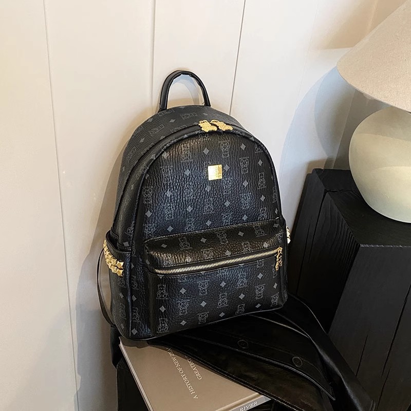 Stylish High-End Double Shoulder Backpack 2024 Women's Versatile Bag for School & Everyday Use, Trendy Maiduo Bear Design Stylish High-End Double Shoulder Backpack 2024 Women's Versatile Bag for School & Everyday Use, Trendy Maiduo Bear Design