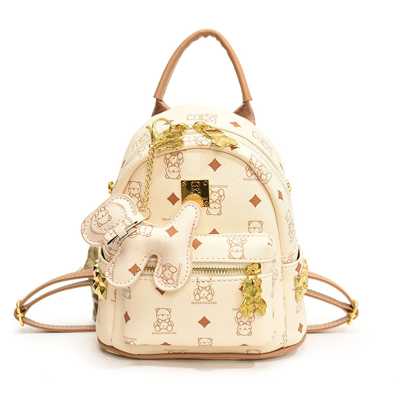 Stylish High-End Double Shoulder Backpack 2024 Women's Versatile Bag for School & Everyday Use, Trendy Maiduo Bear Design Stylish High-End Double Shoulder Backpack 2024 Women's Versatile Bag for School & Everyday Use, Trendy Maiduo Bear Design