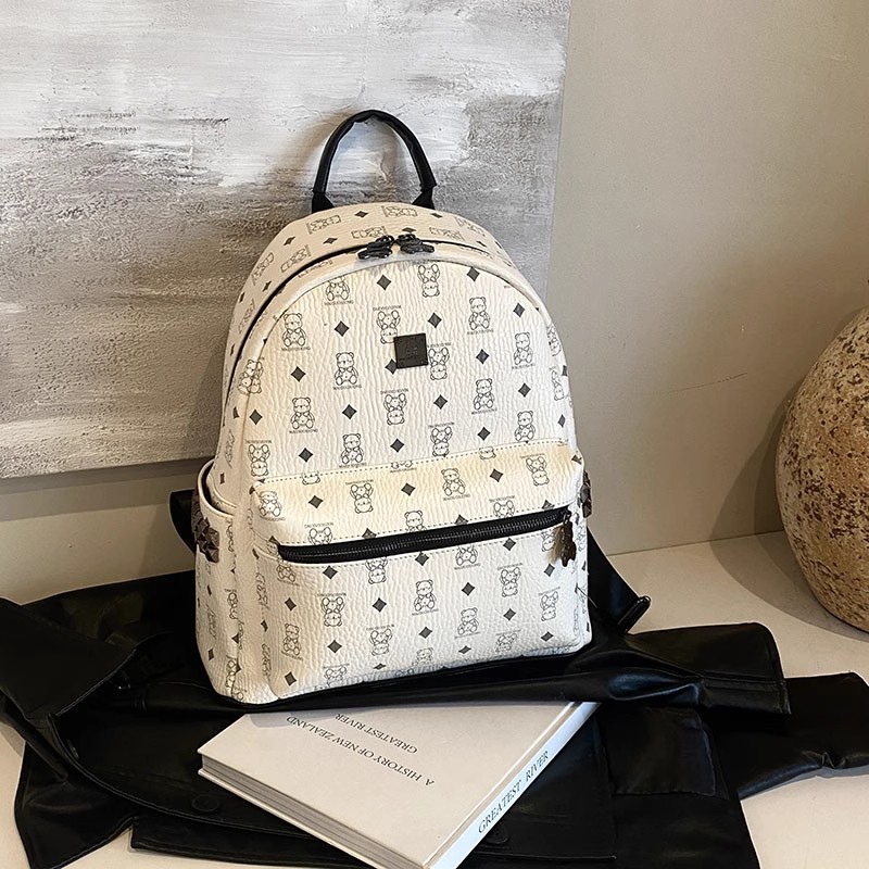 Stylish High-End Double Shoulder Backpack 2024 Women's Versatile Bag for School & Everyday Use, Trendy Maiduo Bear Design Stylish High-End Double Shoulder Backpack 2024 Women's Versatile Bag for School & Everyday Use, Trendy Maiduo Bear Design